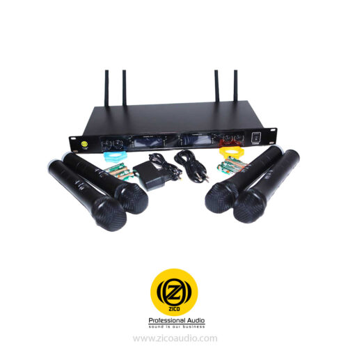 میکروفن بی سیم 4 کانال دستی زیکو ZICO V-200H