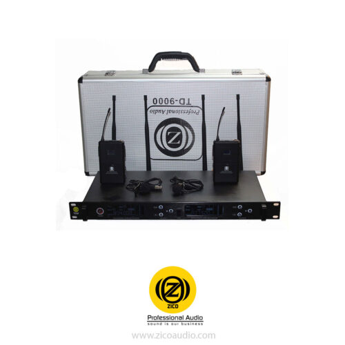 میکروفن بی سیم 2 کانال یقه ای زیکو ZICO TD-9000C