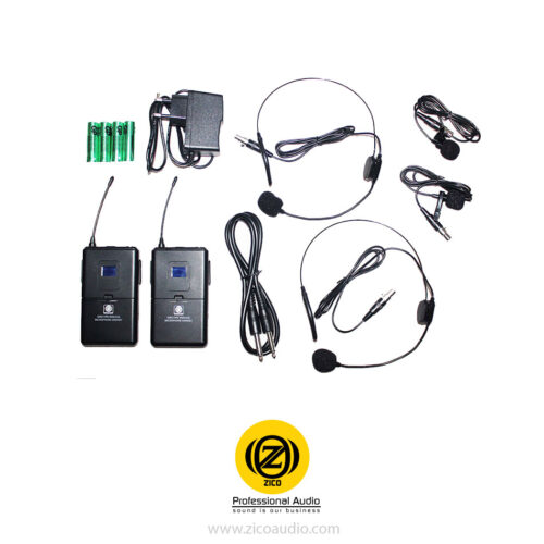 میکروفون بی سیم 2 کانال یقه ای زیکو ZICO TD9000C