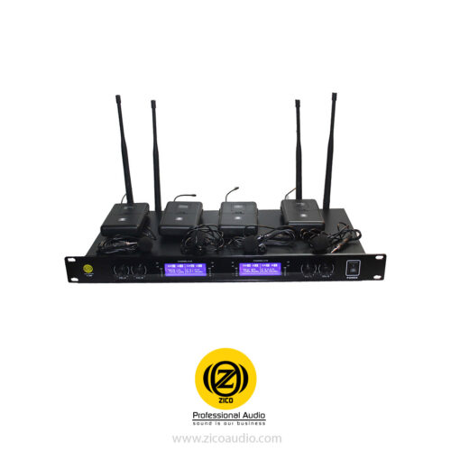 میکروفون بیسیم 4 کانال یقه ای زیکو ZICO V-200C