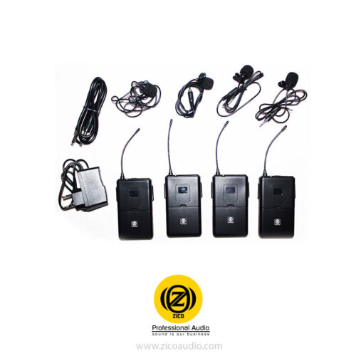 میکروفن بی سیم 4 کانال یقه ای زیکو ZICO V-200C