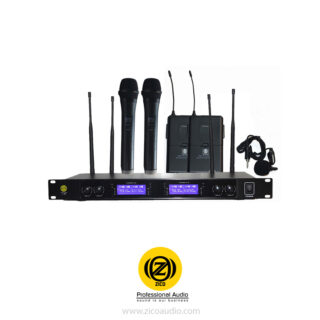 میکروفون بی سیم 4 کانال دستی/یقه ای زیکو ZICO V-200HC