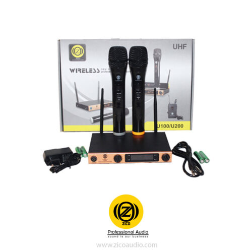میکروفن بی سیم 2 کانال دستی زیکو ZICO U-200H