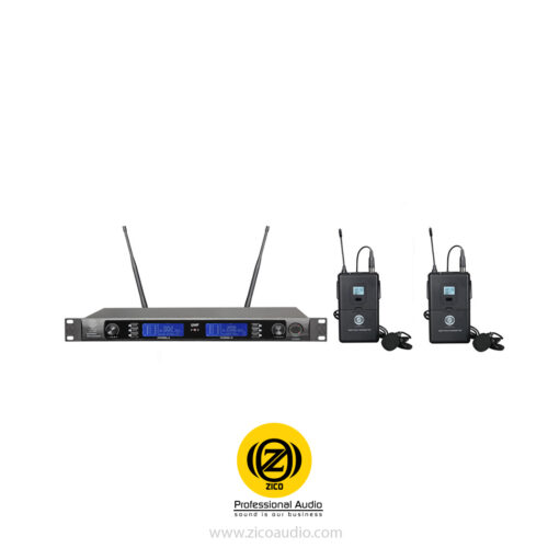 میکروفون بی سیم 2 کانال یقه ای زیکو ZICO UH-50C