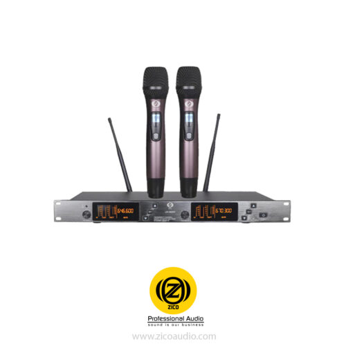 میکروفون بی سیم 2 کانال دستی زیکو ZICO U-800H