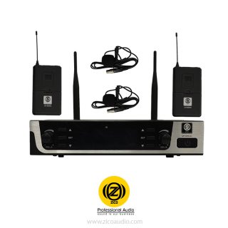 میکروفون بیسیم دو کانال یقه ای زیکو ZICO UH-600CC