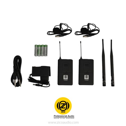 میکروفون بی سیم دو کانال یقه ای زیکو ZICO UH-600CC