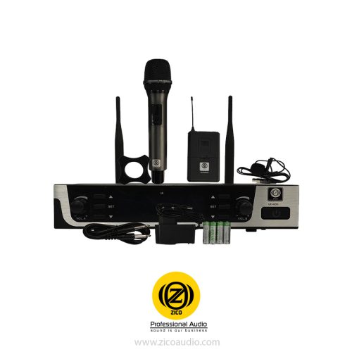 میکروفون بی سیم 2 کانال دستی/یقه ای زیکو ZICO UH-600HC