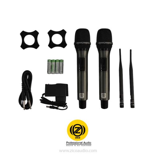 میکروفون بی سیم 2 کانال دستی زیکو ZICO UH-600HH - Image 2
