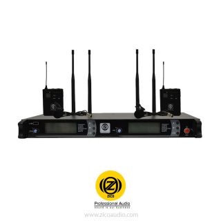 میکروفون بی سیم 2 کانال یقه ای زیکو ZICO UH-50CC