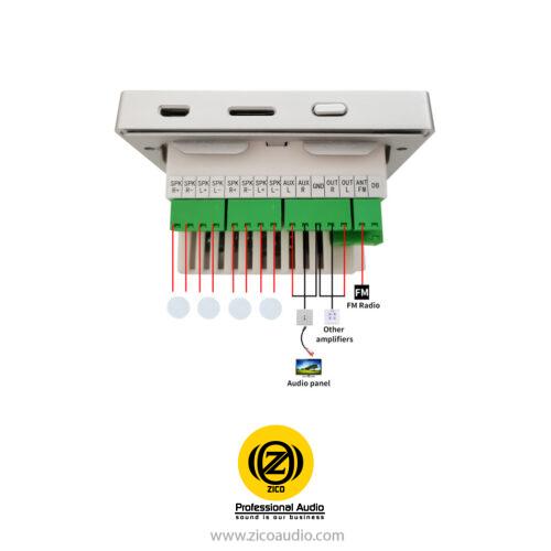 آمپلی فایر دیواری زیکو ZICO H-61 - Image 4